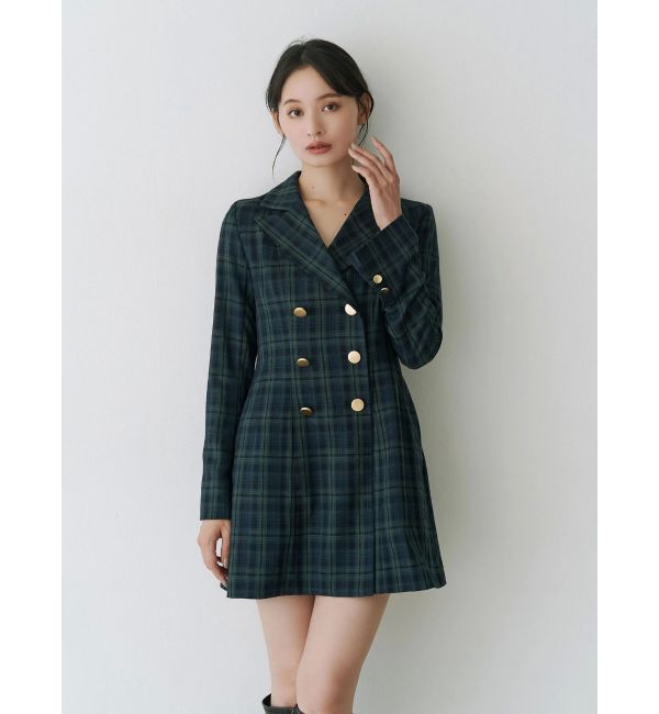 MERCURYDUO「【WEB限定カラーあり】2WAYフィット&フレアジャケットワンピース」|ワンピース|