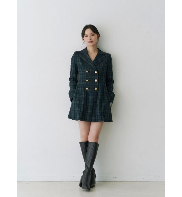 MERCURYDUO「【WEB限定カラーあり】2WAYフィット&フレアジャケットワンピース」|ワンピース|