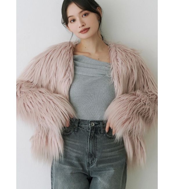 MERCURYDUO「アシメドレープコンパクトニット」|ニット・セーター|