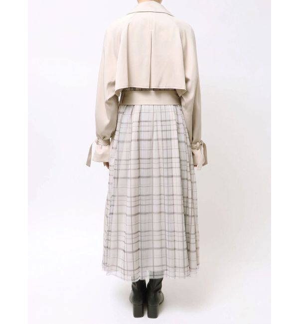 MERCURYDUO「バックチュールトレンチコート」|トレンチコート|