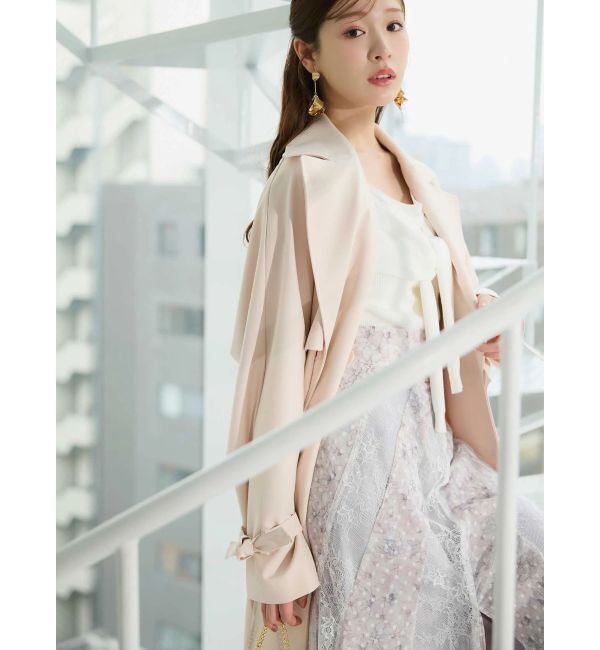 MERCURYDUO「バックチュールトレンチコート」|トレンチコート|