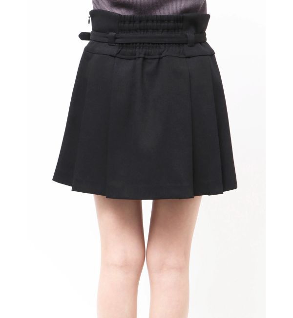 MERCURYDUO「ベルト付きチェックプリーツミニスカパン」|スカート|