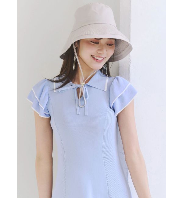 MERCURYDUO「遮光芯ツバ広ハット」|ハット|ベージュ