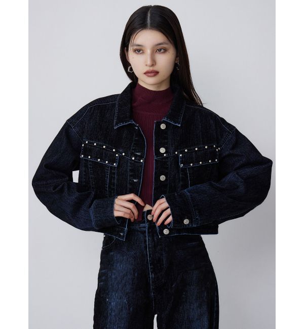 MURUA「フロッキーデニムジャケット」|デニムジャケット|