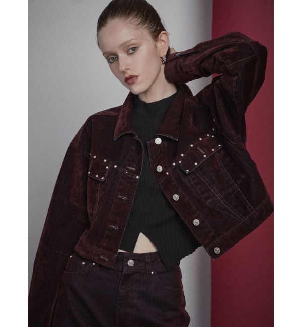 MURUA「フロッキーデニムジャケット」|デニムジャケット|