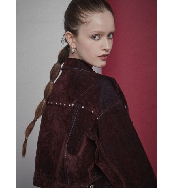 MURUA「フロッキーデニムジャケット」|デニムジャケット|