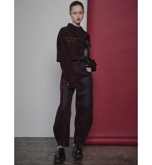 MURUA「フロッキーデニムジャケット」|デニムジャケット|