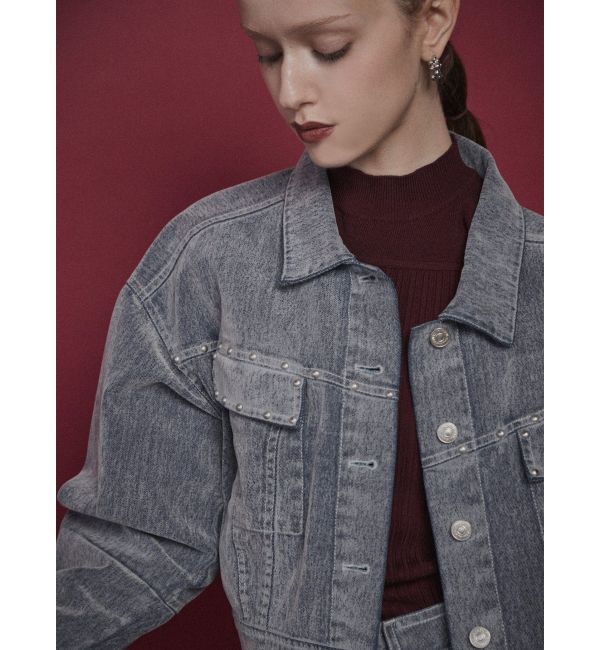 MURUA「フロッキーデニムジャケット」|デニムジャケット|