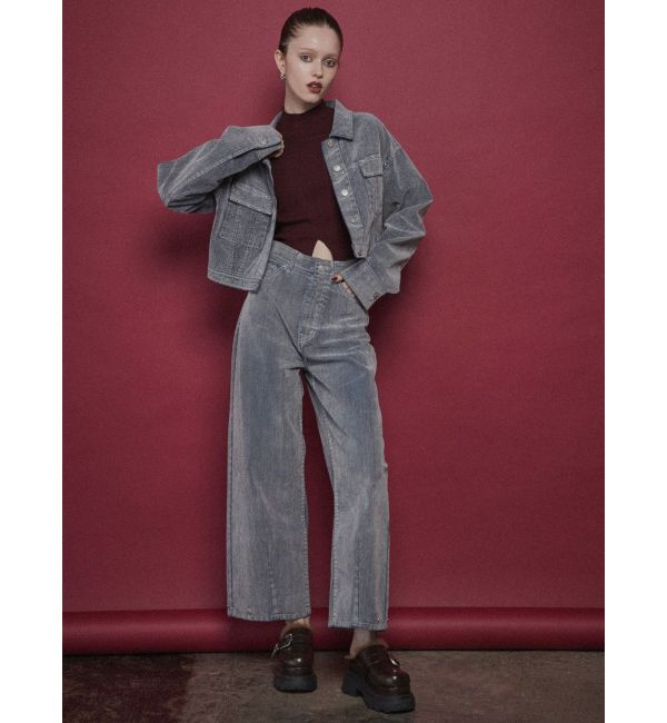 MURUA「フロッキーデニムジャケット」|デニムジャケット|