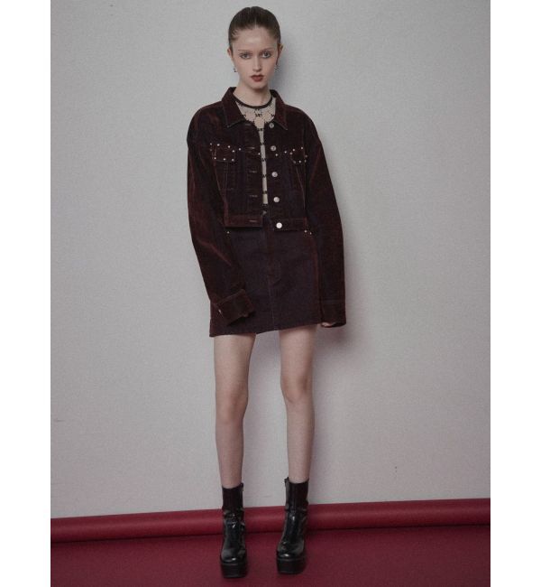 MURUA「フロッキーデニムジャケット」|デニムジャケット|