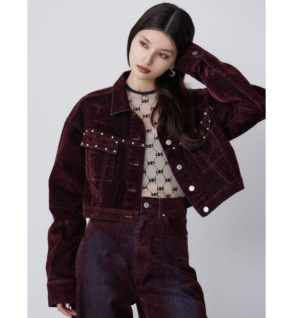 MURUA「フロッキーデニムジャケット」|デニムジャケット|