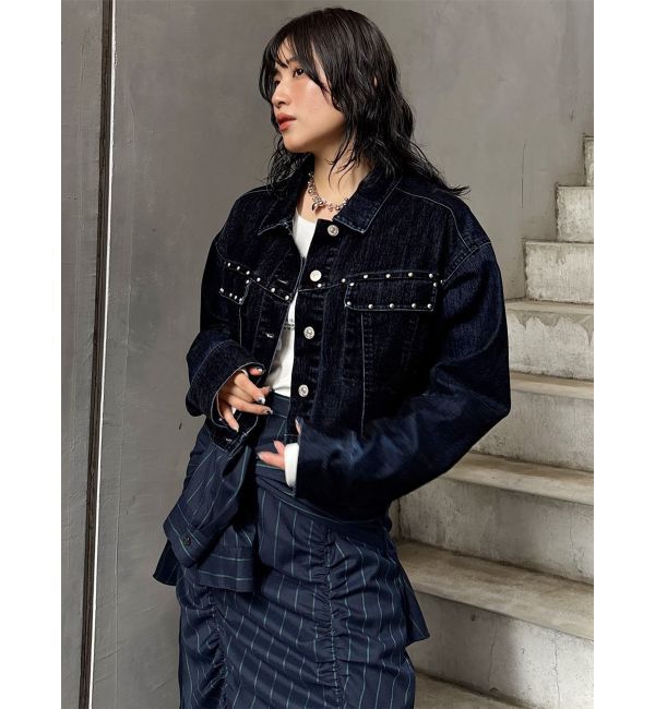 MURUA「フロッキーデニムジャケット」|デニムジャケット|