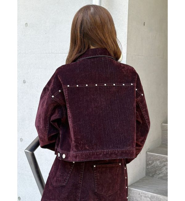 MURUA「フロッキーデニムジャケット」|デニムジャケット|