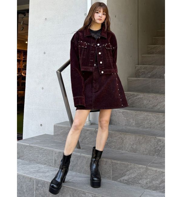 MURUA「フロッキーデニムジャケット」|デニムジャケット|