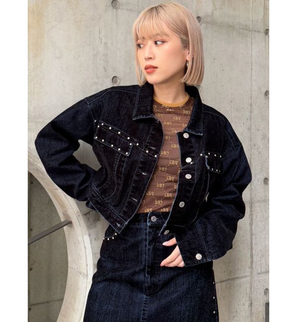 MURUA「フロッキーデニムジャケット」|デニムジャケット|