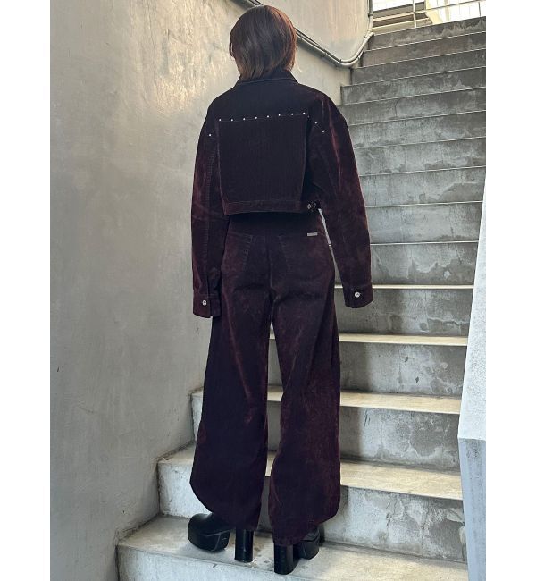 MURUA「フロッキーデニムジャケット」|デニムジャケット|