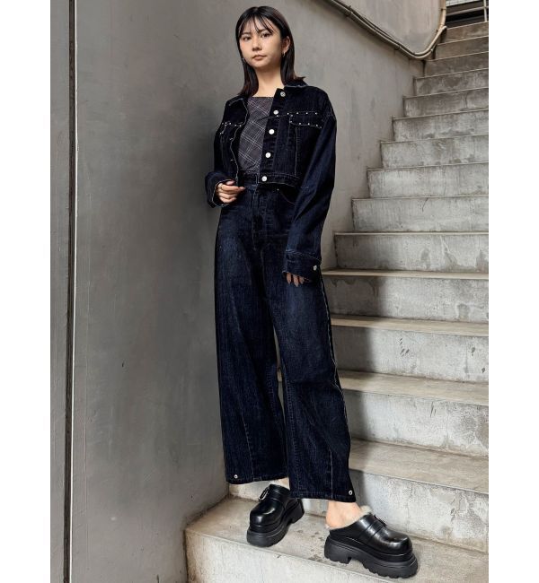 MURUA「フロッキーデニムジャケット」|デニムジャケット|