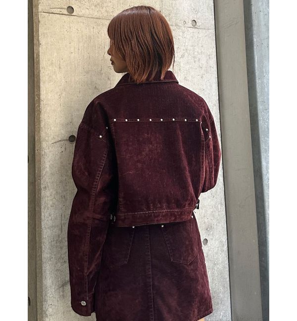 MURUA「フロッキーデニムジャケット」|デニムジャケット|