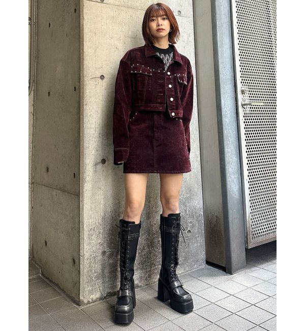 MURUA「フロッキーデニムジャケット」|デニムジャケット|