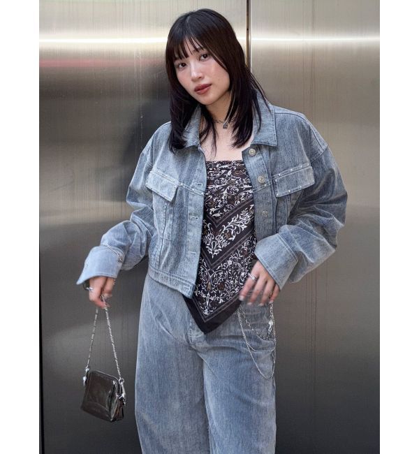 MURUA「フロッキーデニムジャケット」|デニムジャケット|