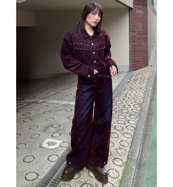 MURUA「フロッキーデニムジャケット」|デニムジャケット|