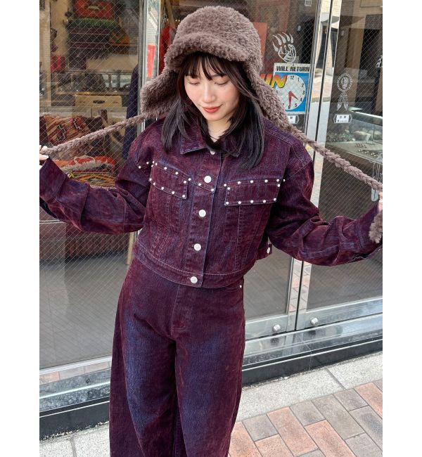 MURUA「フロッキーデニムジャケット」|デニムジャケット|