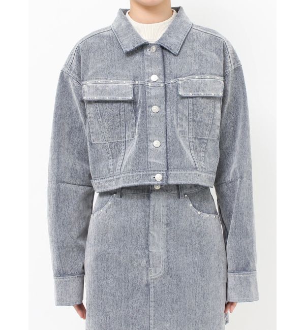MURUA「フロッキーデニムジャケット」|デニムジャケット|