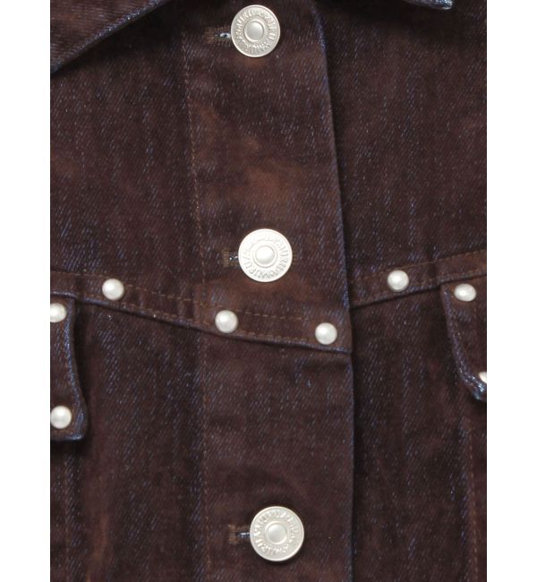 MURUA「フロッキーデニムジャケット」|デニムジャケット|