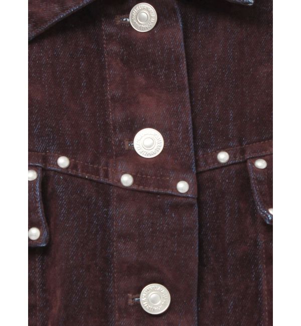 MURUA「フロッキーデニムジャケット」|デニムジャケット|