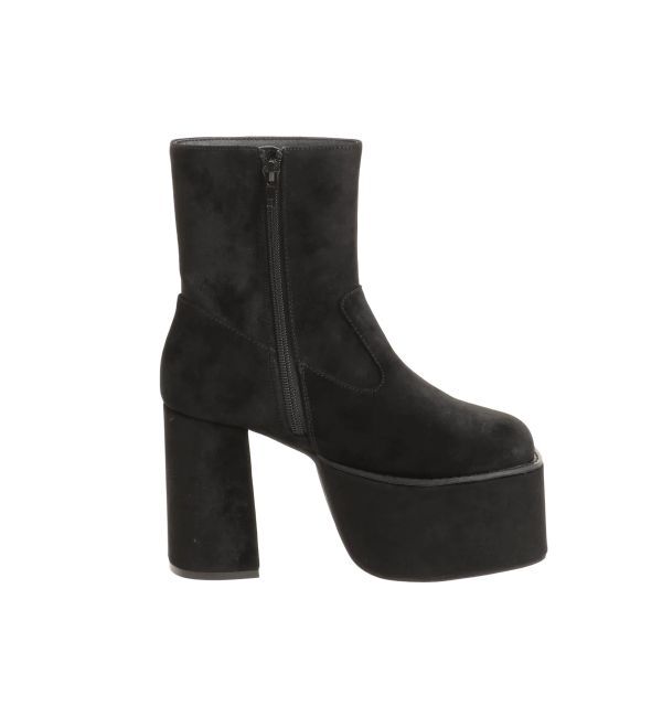 MURUA「ベロアスクエアブーツ」|ショートブーツ|