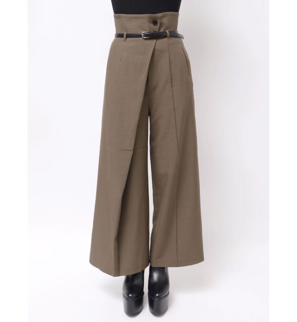 MURUA「ベルトハイウエストワイドパンツ」|その他|