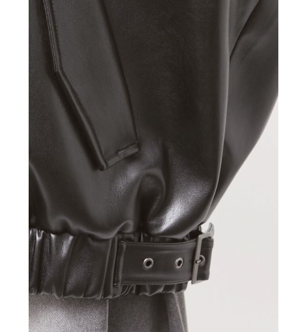 MURUA「2WAYカラーフェイクレザーブルゾン」|その他|