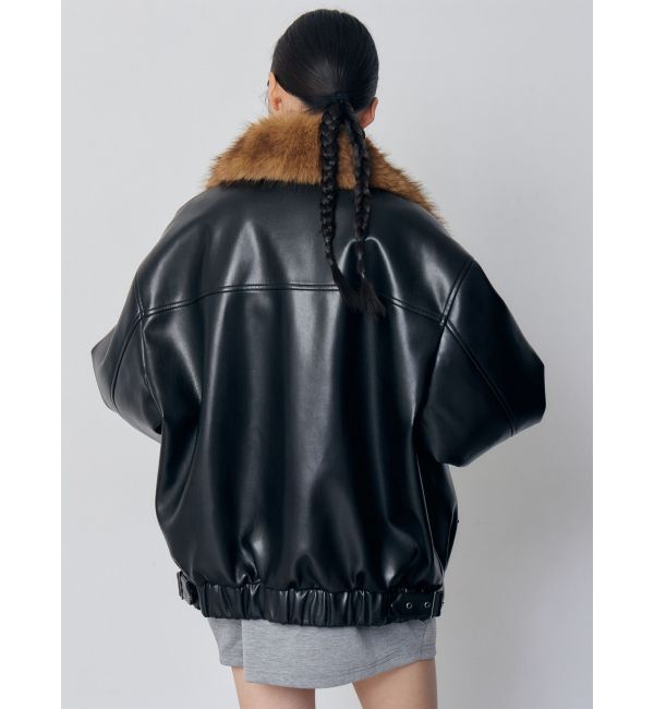 MURUA「2WAYカラーフェイクレザーブルゾン」|その他|