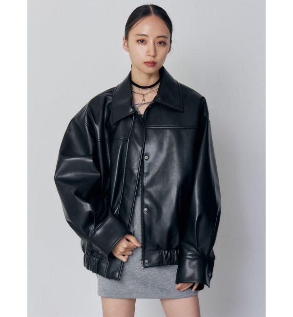 MURUA「2WAYカラーフェイクレザーブルゾン」|その他|