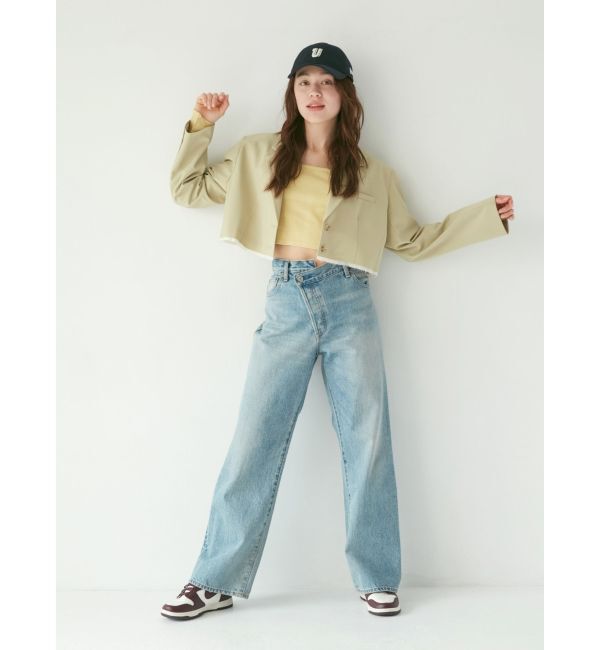 Ungrid「カットオフデザインショートジャケット」|テーラードジャケット|