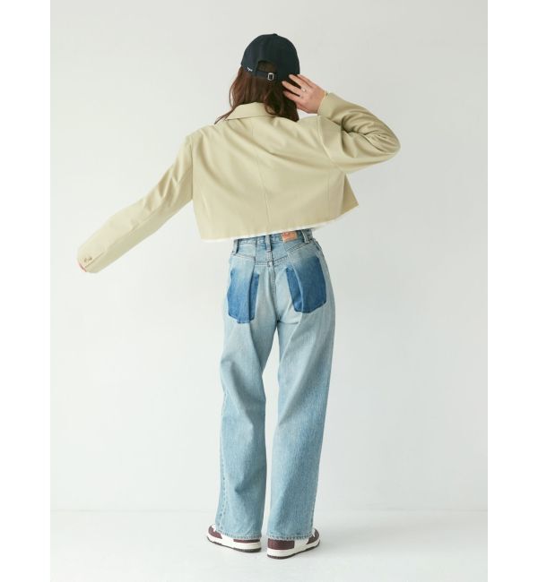 Ungrid「カットオフデザインショートジャケット」|テーラードジャケット|