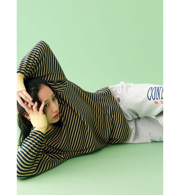 Ungrid「【WEB限定】スリーブボリュームワッフルロングスリーブTee」|Tシャツ・カットソー|