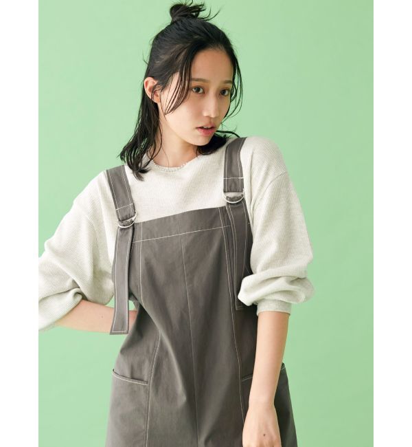 Ungrid「【WEB限定】スリーブボリュームワッフルロングスリーブTee」|Tシャツ・カットソー|