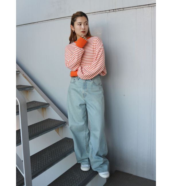 Ungrid「【WEB限定】スリーブボリュームワッフルロングスリーブTee」|Tシャツ・カットソー|