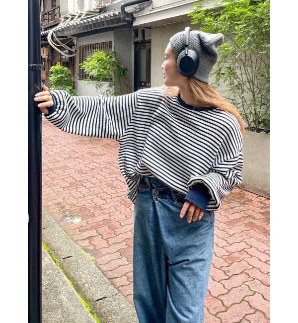 Ungrid「【WEB限定】スリーブボリュームワッフルロングスリーブTee」|Tシャツ・カットソー|