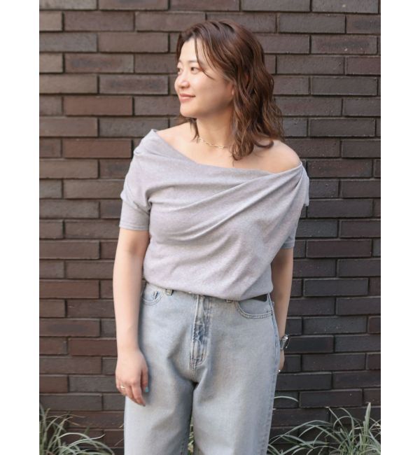 Ungrid「タックデザインオフショルTee」|Tシャツ・カットソー|