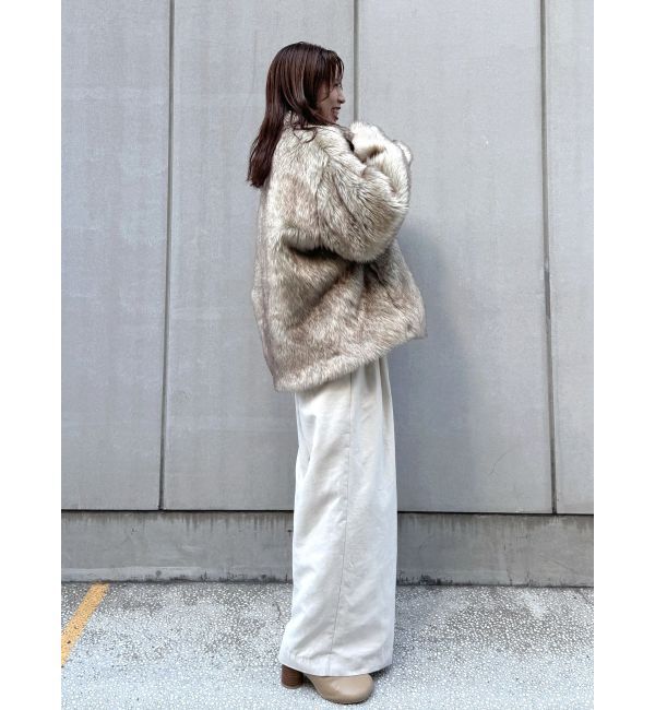Ungrid「ボリュームデザインファーコート」|その他|