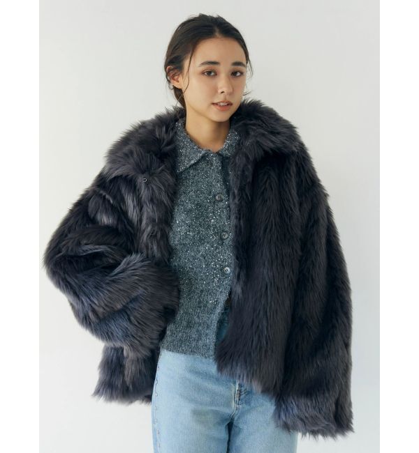 Ungrid「ボリュームデザインファーコート」|その他|