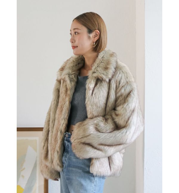 Ungrid「ボリュームデザインファーコート」|その他|