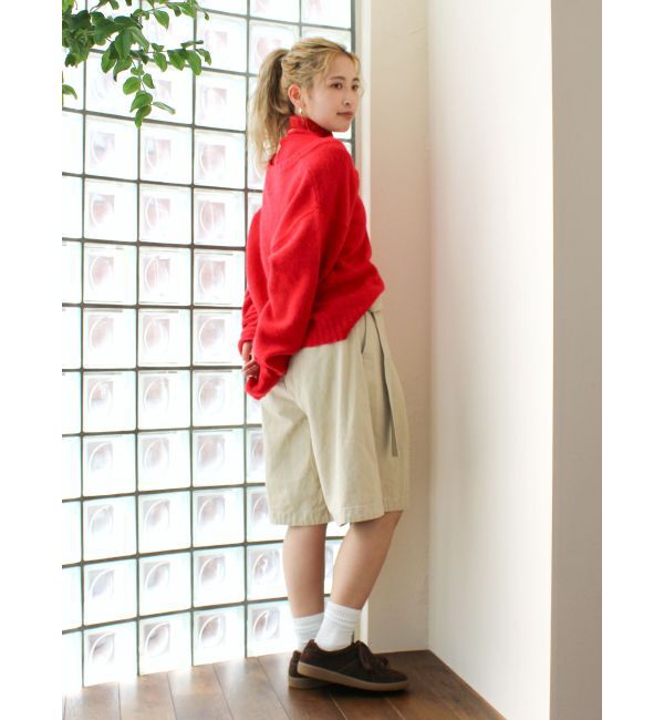 Ungrid「ワイドシルエットチノハーフパンツ」|その他|