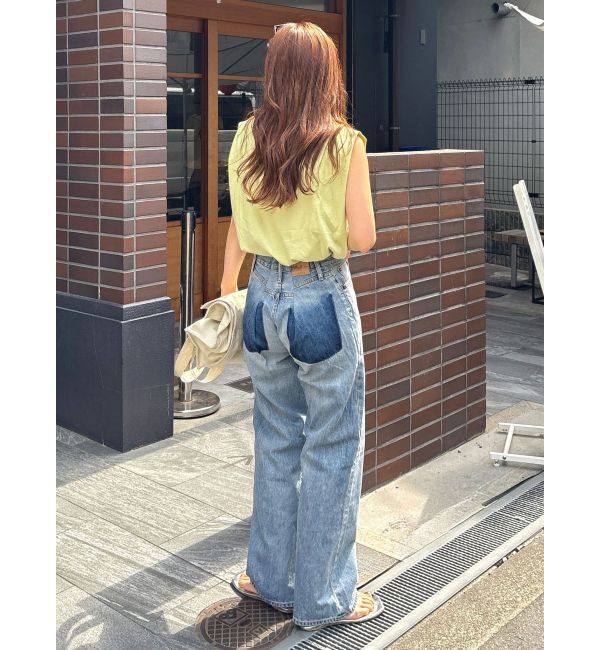 Ungrid「リメイクデザインルーズデニム」|デニム|