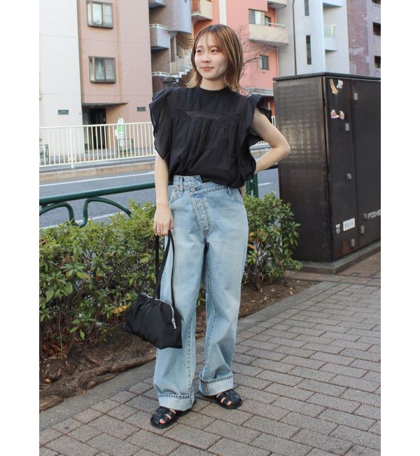 Ungrid「リメイクデザインルーズデニム」|デニム|