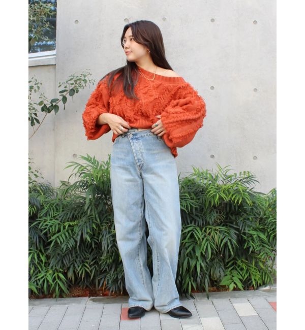 Ungrid「リメイクデザインルーズデニム」|デニム|