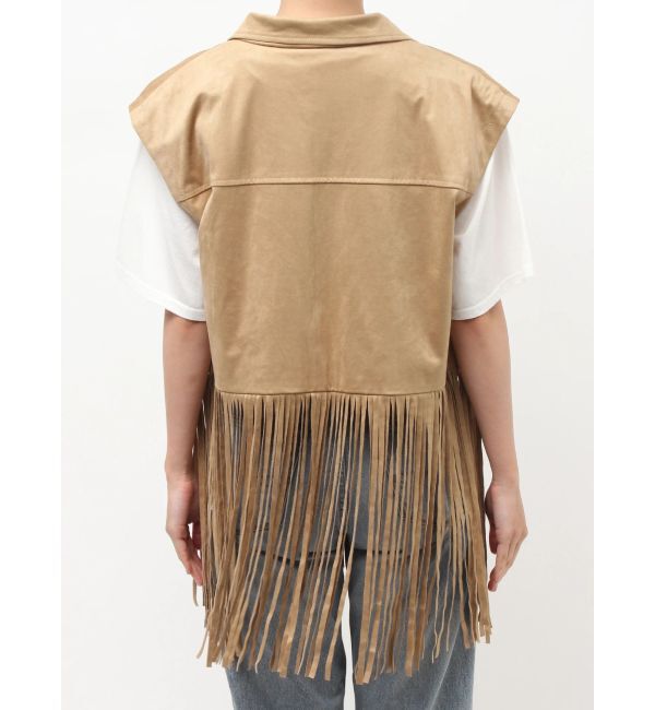 Ungrid「フェイクスウェードフリンジベスト」|その他|