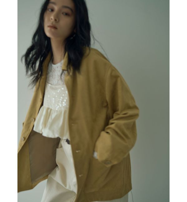 Ungrid「フェイクスウェードジャケット」|ブルゾン・スタジャン|